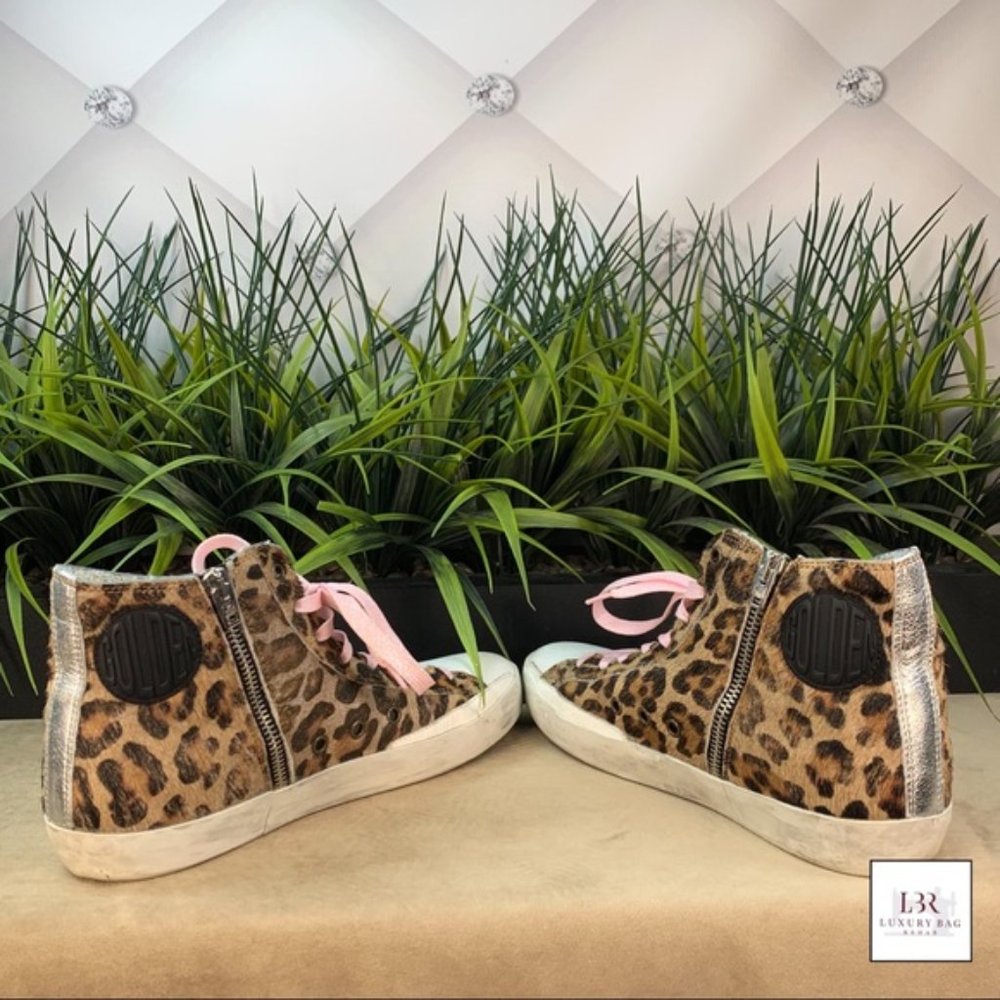 GOLDEN GOOSE Francy High-Top Star Pink & Euro 40 - Picture 8 of 10